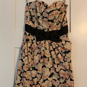 HM Floral Strapless Cocktail Dress